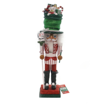 Kurt Adler HA0412 - Nussknacker - Hut mit Spielzeug, Größe 46 cm